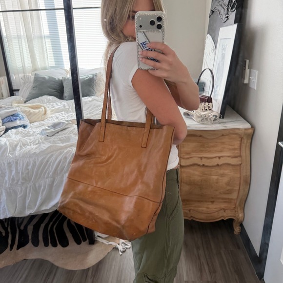 Able Mamuye Classic Leather Tote in Brown - Picture 3 of 12